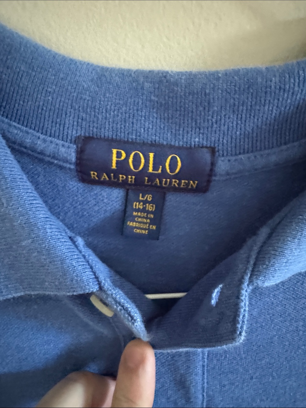 Lot Of 2 Polo by Ralph Lauren Boys L Blue & Green Short-Sleeve Polo Shirts - Picture 3 of 9